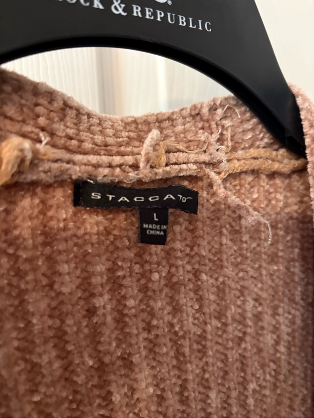 Staccato Open-Front Cardigan in Dusty Taupe - Picture 4 of 4
